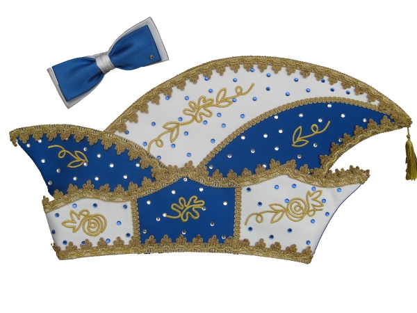 Elferratskappe Blau-weiß-gold